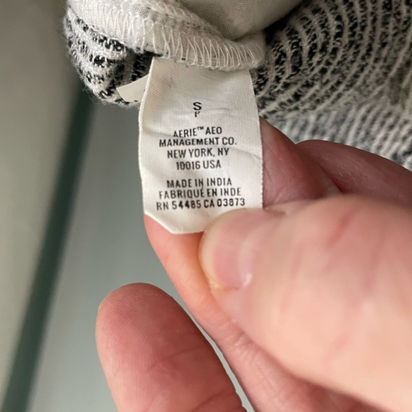 AERIE‎ Black and White Striped Pants Size small - Picture 4 of 7